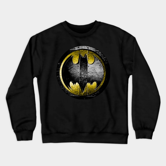 Bat Scrap Metal Crewneck Sweatshirt by Papa Hash's House of Art